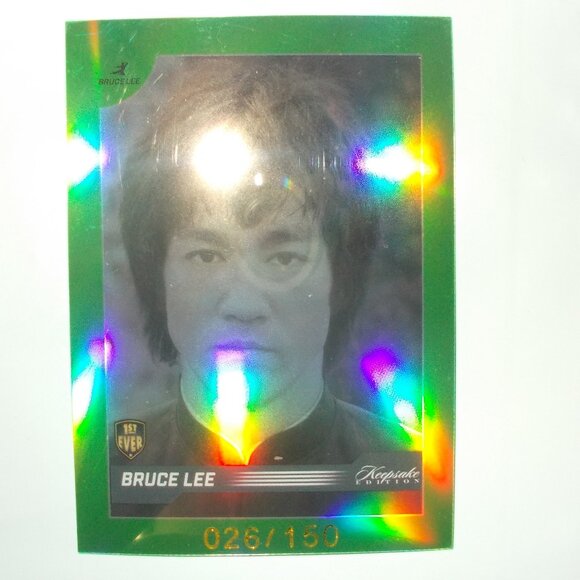 2024 Bruce Lee Keepsake 50th Anniversary Kaleidoscope GREEN PARALLEL /150 Karate - Picture 1 of 6